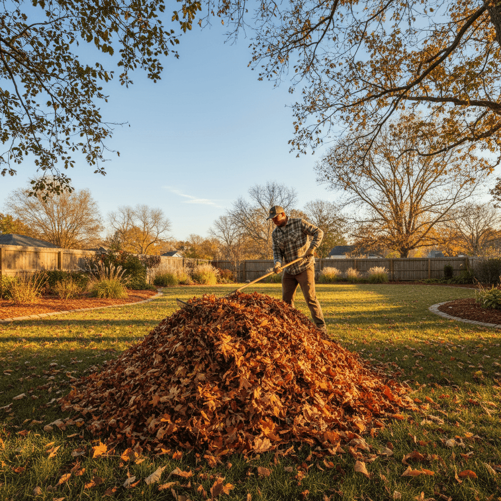 Spring cleanup and debris removal