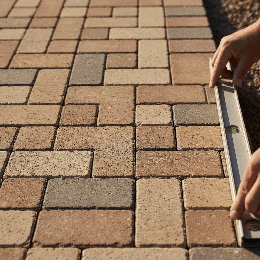 Professional paver patio installation and masonry work