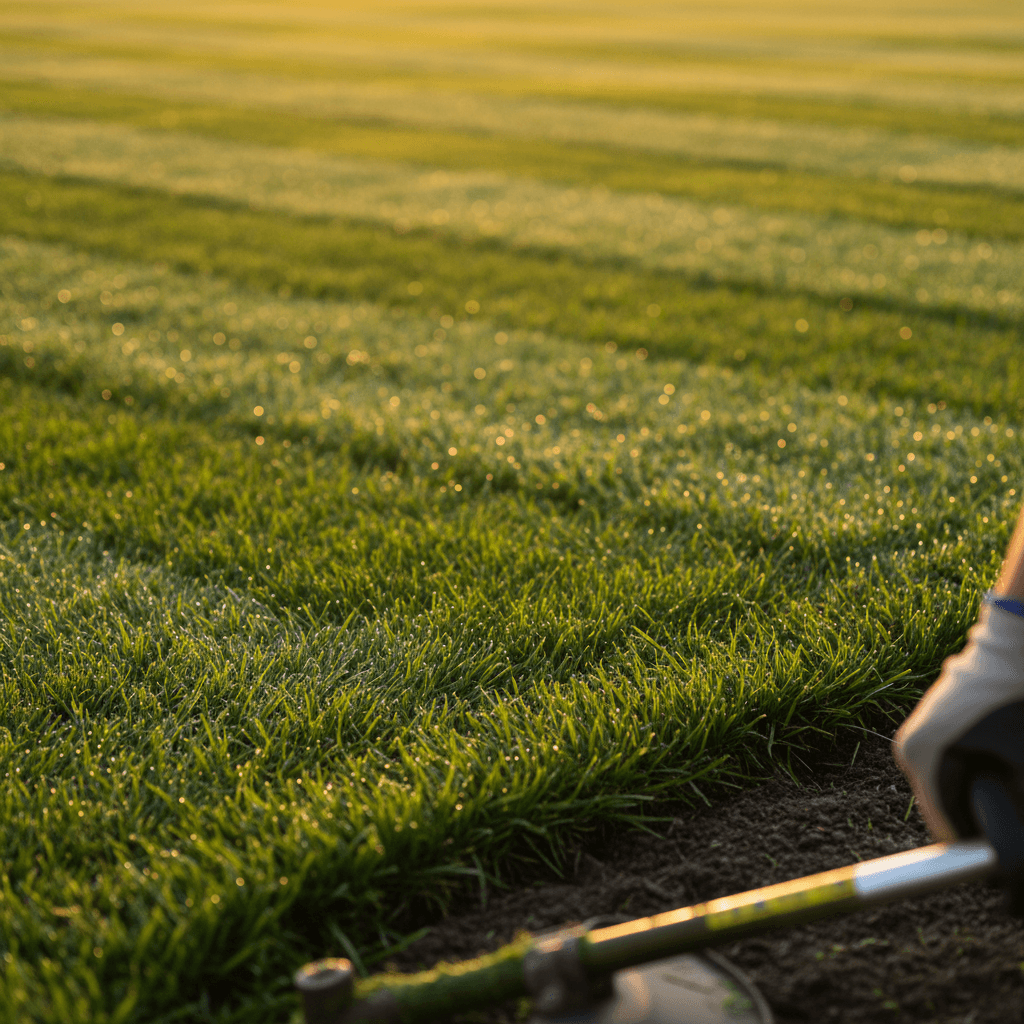Professional lawn mowing and maintenance