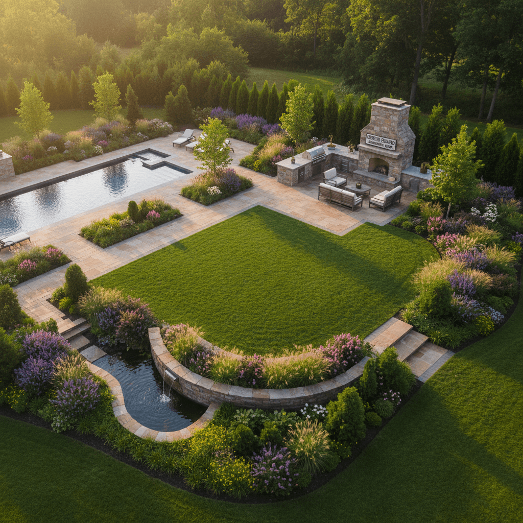 Complete residential landscape transformation
